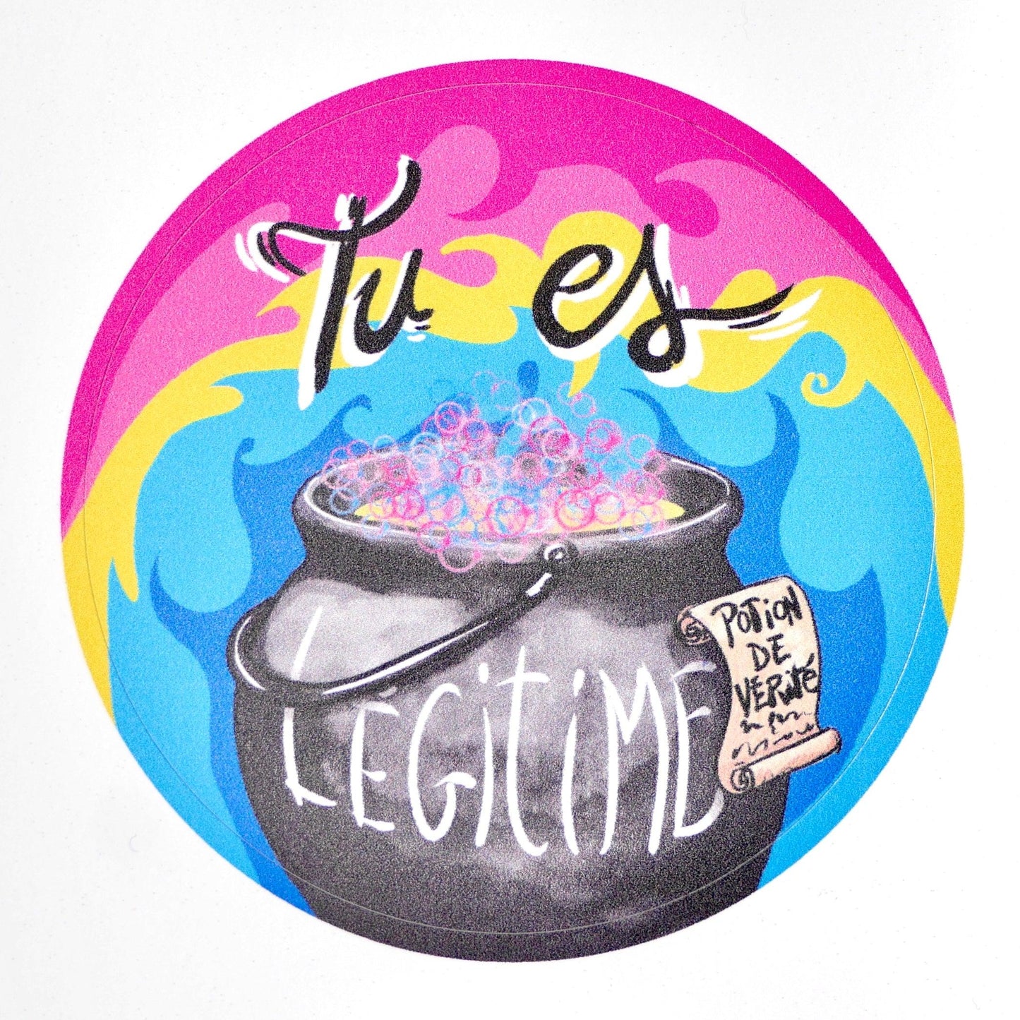 Planche stickers vinyle « Potions de vérité » - Selwyn the Rainbow Witch