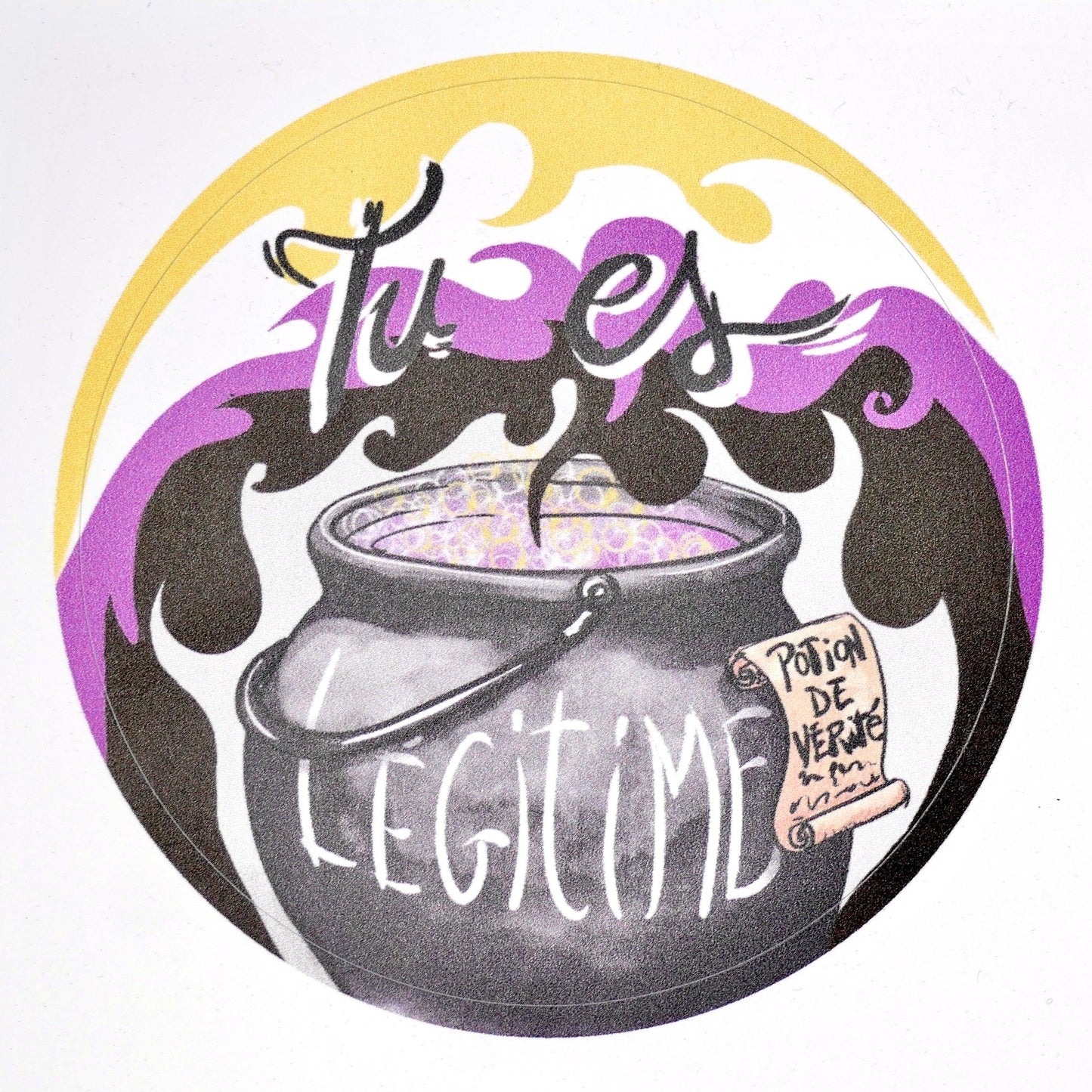 Planche stickers vinyle « Potions de vérité » - Selwyn the Rainbow Witch